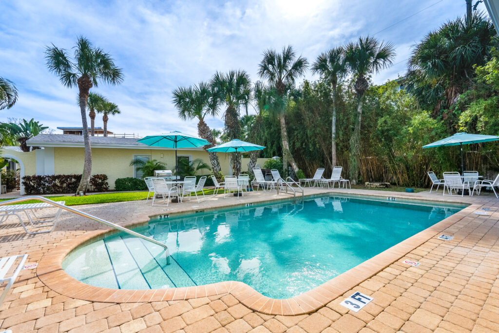 pool view at Siesta Key